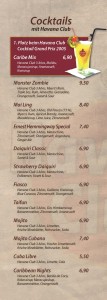 Cocktails mit Havana Club - Cocktailbar Die Kiste in Cuxhaven
