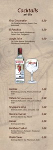 Cocktails mit Gin - Cocktailbar Die Kiste in Cuxhaven
