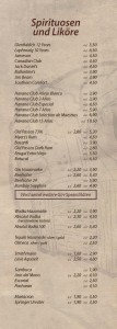 Spirituosen und Liköre - Cocktailbar Die Kiste in Cuxhaven