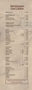 spirituosen und Liköre - Cocktailbar Die Kiste in Cuxhaven