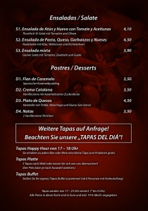 Salate und Desserts