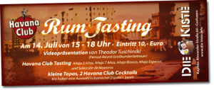 Havana Club Rumtasting in der Cocktailbar Die Kiste in Cuxhaven