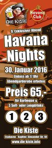 Spiele- und Loungeabend am 30.01.2016 in der Kiste in Cuxhaven