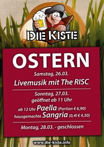 Ostern Party Die Kiste Cuxhaven