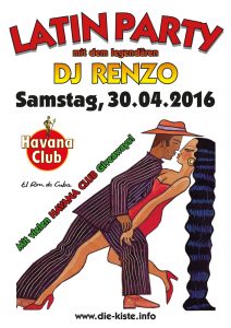 Latin Party - Latino und House mit DJ Renzo in Cuxhaven