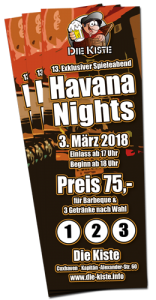 Spieleabend in der Die Kiste in Cuxhaven