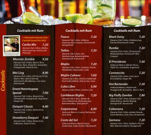 Cocktails mit Rum - Die Kiste Cuxhaven