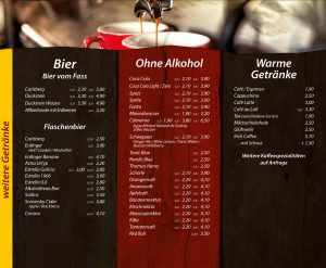 Bier, Alkoholfreie Getränke, Warme Getränke - Die Kiste in Cuxhaven