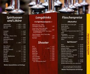 Spirituosen, Longdrinks - Die Kiste in Cuxhaven