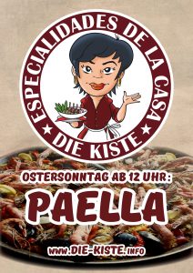 Paella - hausgemachte, spanische Spezialitäten - Tapas- und Cocktailbar DIE KISTE in Cuxhaven