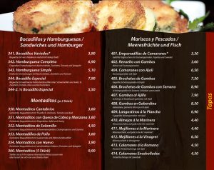 Tapas mit Meerfruechten und Fisch - Sandwiches, Hamburger, Montaditos - Die Kiste in Cuxhaven
