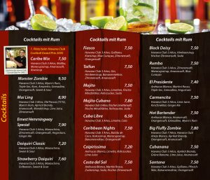 Cocktails mit Rum - Die Kiste Cuxhaven