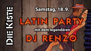 LATIN PARTY mit DJ RENZO am Samstag, 18.09.2021