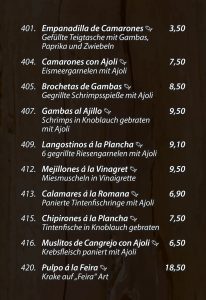 Tapas - Meeresfrüchte - DIE KISTE Cuxhaven