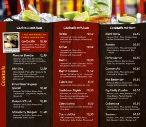 Cocktails mit Rum - Die Kiste Cuxhaven