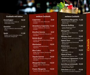 Cocktails mit Sahne - weitere Cocktails - Die Kiste Cuxhaven
