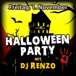Halloween Party mit DJ Renzo am Freitag, 1 November 2024